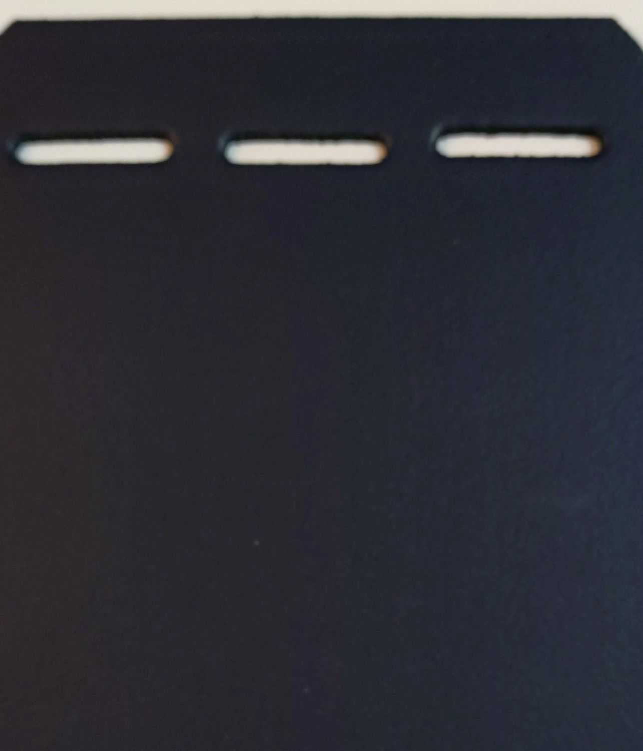 Pair Of Leather Horse Buckle Guards 1 Row - 3 Slots (Navy Blue)